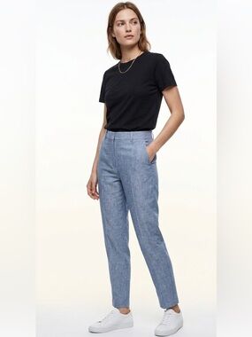 Zara Washed Out Black Crewneck Cotton T-Shirt Size Small